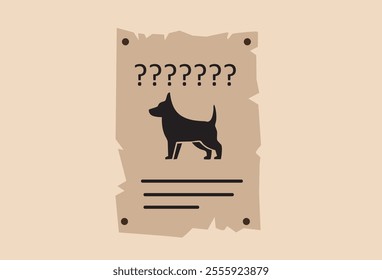 The missing anonymous dog poster illustration