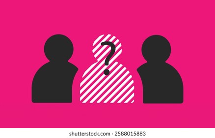 The missing anonymous people illustration