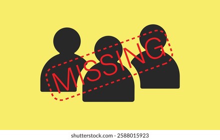 The missing anonymous people illustration