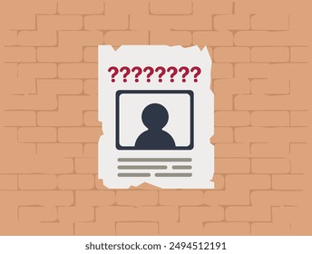The missing anonymous people poster illustration