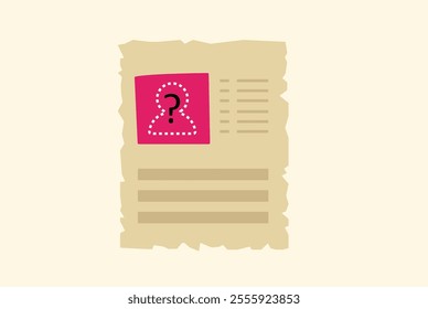 The missing anonymous people poster illustration