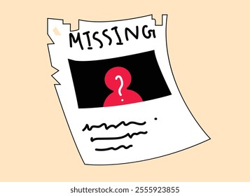The missing anonymous people poster illustration