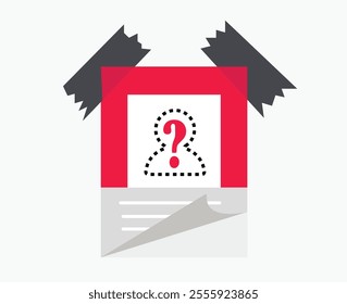 The missing anonymous people poster illustration