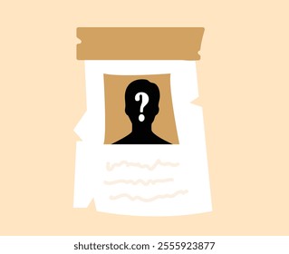The missing anonymous people poster illustration