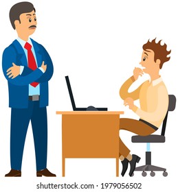 Missing deadline, bad time management. Work in high stress conditions and under hard boss pressure. Scene of tired, nervous, stressed people clutches head at work, many tasks. Deadline metaphors