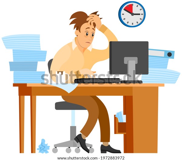 missing-deadline-bad-time-management-work-stock-vector-royalty-free