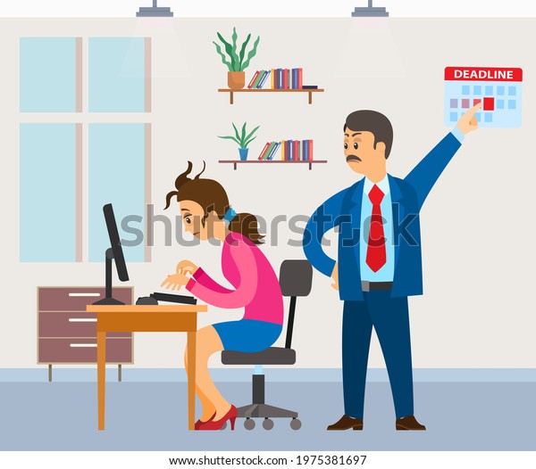 missing-deadline-bad-time-management-work-stock-vector-royalty-free