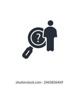 missing icon. vector.Editable stroke.linear style sign for use web design,logo.Symbol illustration.