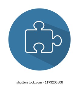 Missing item. Puzzle. Vector icon.