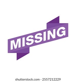 Missing Letter Rubber Stamp Vector Template