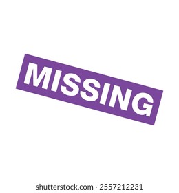 Missing Letter Rubber Stamp Vector Template