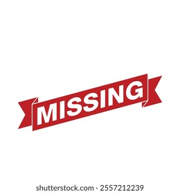 Missing Letter Rubber Stamp Vector Template