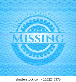 Missing light blue water wave badge.