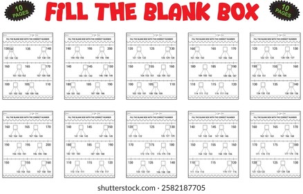 Missing number worksheets for children