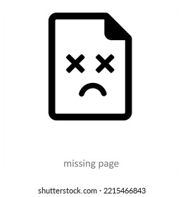 Missing Page And File Icon Concept