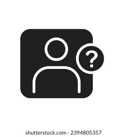 Missing people icon design, missing person symbol, isolated on white background. vector illustration