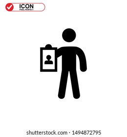 missing person icon isolated sign symbol vector illustration - high quality black style vector icons
