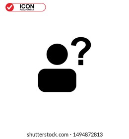missing person icon isolated sign symbol vector illustration - high quality black style vector icons
