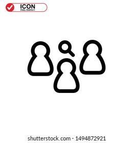 missing person icon isolated sign symbol vector illustration - high quality black style vector icons
