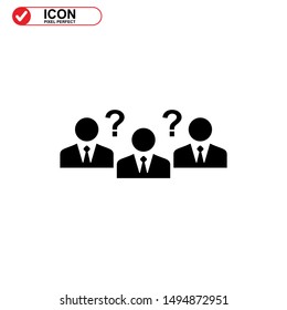 missing person icon isolated sign symbol vector illustration - high quality black style vector icons
