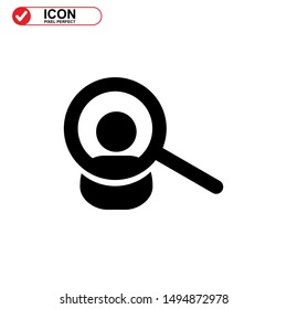 missing person icon isolated sign symbol vector illustration - high quality black style vector icons
