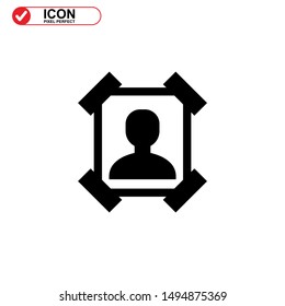 Missing Person Icon Isolated Sign Symbol Vector Illustration - High Quality Black Style Vector Icons
