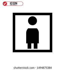 missing person icon isolated sign symbol vector illustration - high quality black style vector icons
