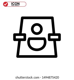 missing person icon isolated sign symbol vector illustration - high quality black style vector icons
