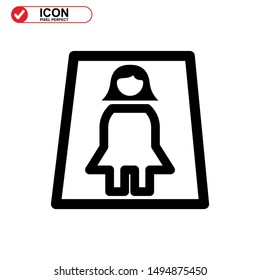 missing person icon isolated sign symbol vector illustration - high quality black style vector icons
