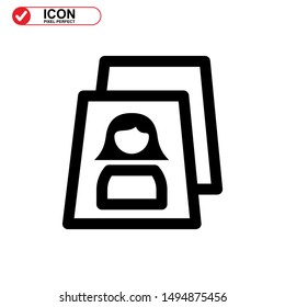 missing person icon isolated sign symbol vector illustration - high quality black style vector icons
