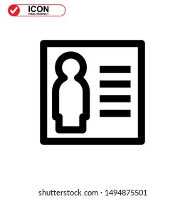 missing person icon isolated sign symbol vector illustration - high quality black style vector icons
