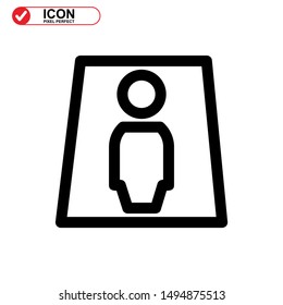 missing person icon isolated sign symbol vector illustration - high quality black style vector icons
