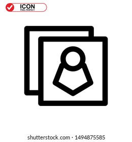 missing person icon isolated sign symbol vector illustration - high quality black style vector icons
