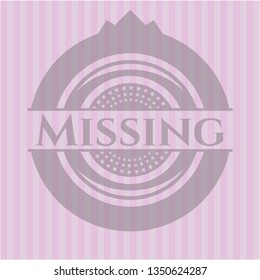 Missing pink emblem. Retro