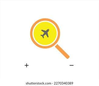 fehlendes Logosymbol für die Flugzeugsuche, verlorener Kontakt, verlorenes schwarzes Boxsignal, verlorenes Flugzeugabzeichen.