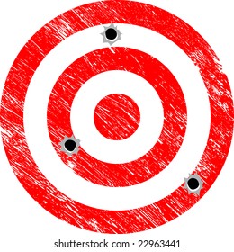 Missing the Target (Grunge Vector)