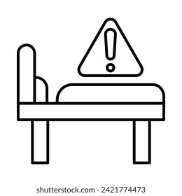 Missing Vector Line Icon Design