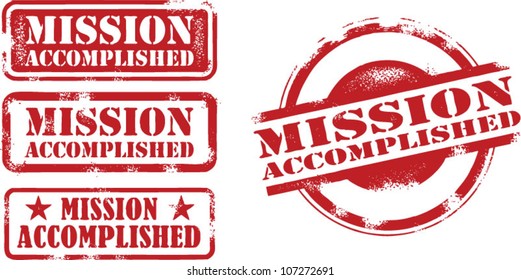 Mission Accomplished Achievement Stamp