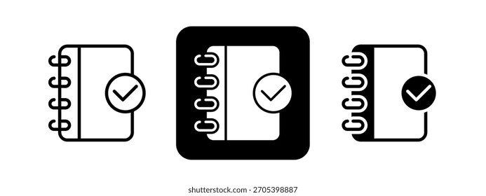 Conjunto de Ilustración vectorial de dibujo de línea negra y color sólido