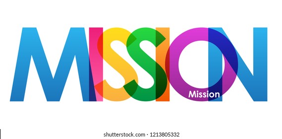 MISSION colorful letters banner