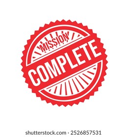 Misión completa Diseño de sello de goma