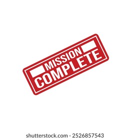 Misión completa Diseño de sello de goma