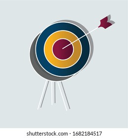 Concepto de misión. Diseño creativo de ideas. Ilustración vectorial plana para plantilla, folleto o presentación.