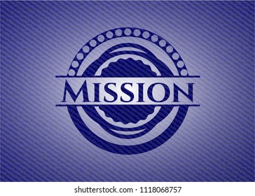 Mission denim background