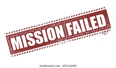 Mission Failed Stamp