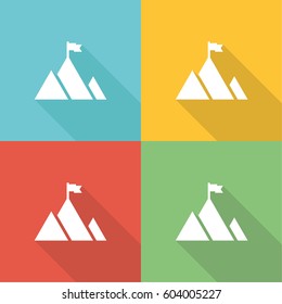 Mission Flat Icon Concept