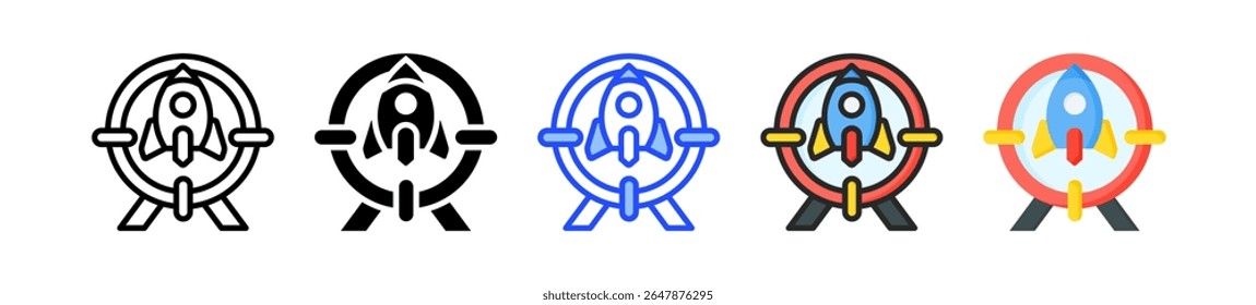 Mission Icon Collection With Multiple Styles