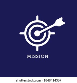 Mission icon design vector for multiple use 