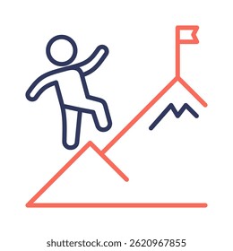 Elemento de icono de misión para el diseño