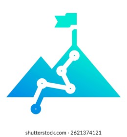 Elemento de icono de misión para diseño